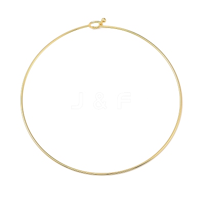 Rack Plating Brass Choker Necklaces NJEW-Q348-03G-1