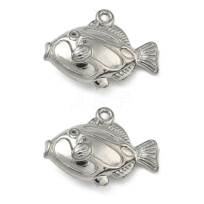 304 Stainless Steel Pendants STAS-P446-13B-P-1