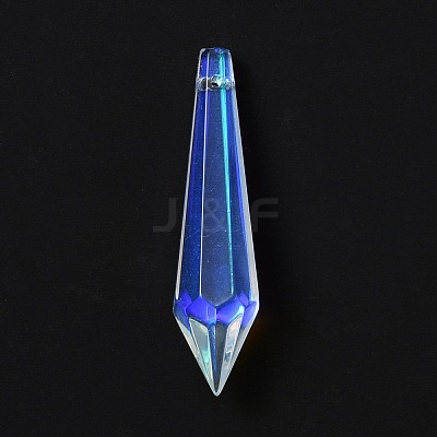 Transparent Glass Big Cone Pendulum Pendants MACR-WH0007-66-1