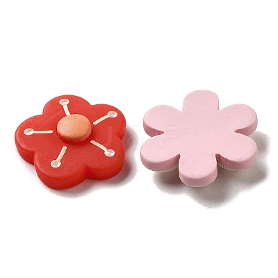 Sunflower Daisy Flower Opaque Resin Decoden Cabochons RESI-D008-01-1