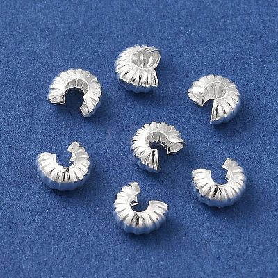 Brass Crimp Beads Covers FIND-Z039-13B-S-1