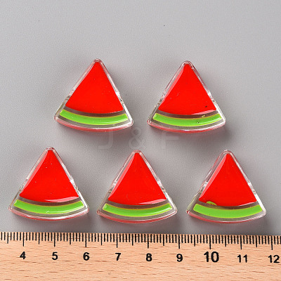 Transparent Enamel Acrylic Beads X-TACR-S155-001F-1