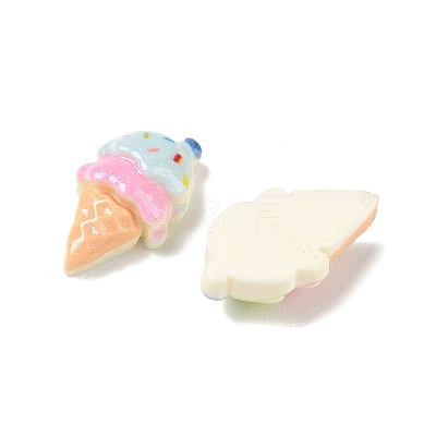 Opaque Resin Imitation Food Cabochons RE-CBA1274-03-1