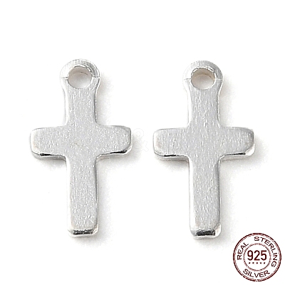 925 Sterling Silver Cross Chain Extender Drops STER-P053-04S-1