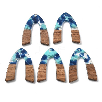 Resin and Walnut Pendants FIND-R051-11A-1