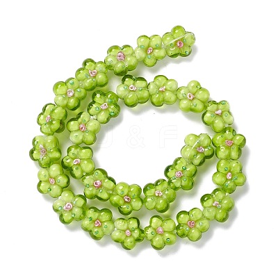 Handmade Lampwork Beads Strands LAMP-D015-08E-1