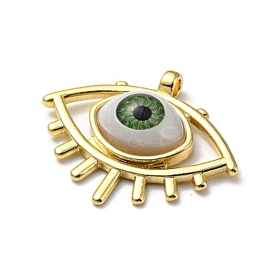 Real 18K Gold Plated Brass Pendants KK-L209-004G-02-1