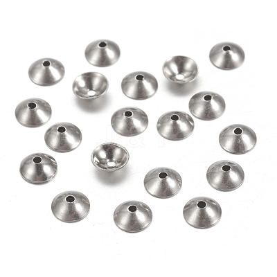 Tarnish Resistant 304 Stainless Steel Bead Caps STAS-I019-4mm-1