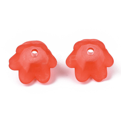 Transparent Acrylic Bead Caps FACR-N005-002H-1