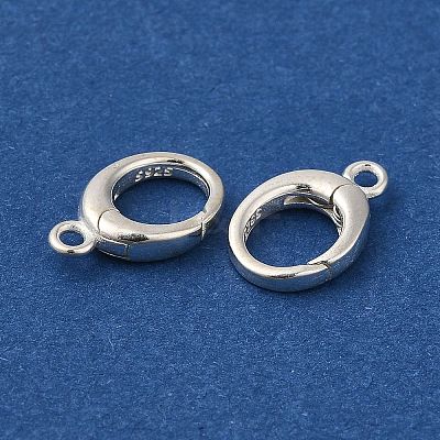 925 Sterling Silver Twister Clasp STER-D006-14S-1