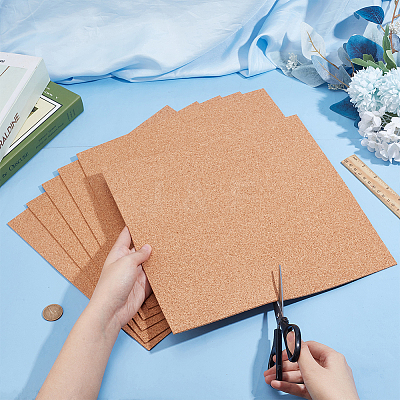 20Pcs Square Cork Sheets DIY-BC0016-24-1