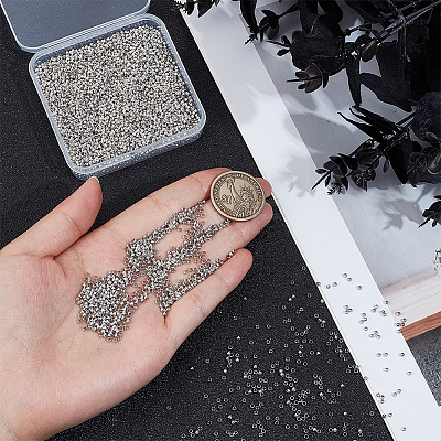 6000Pcs Brass Crimp Beads KK-PA0001-14S-1