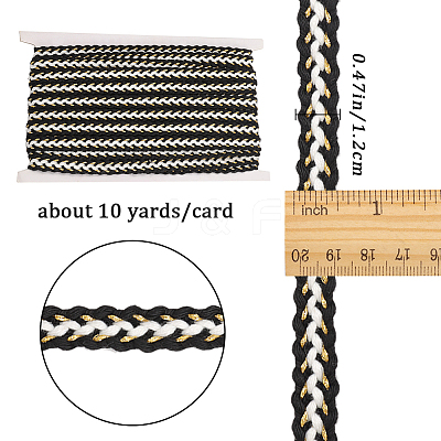 Braided Cotton Ribbons DIY-WH0082-36B-1