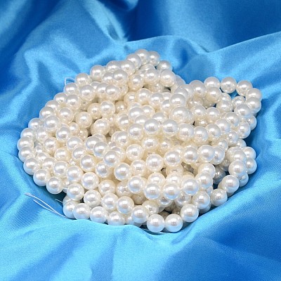 Round Shell Pearl Bead Strands BSHE-L011-16mm-A013-1