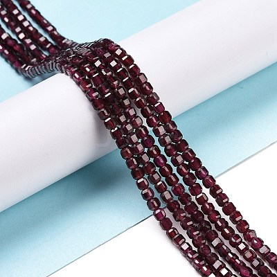Natural Brazil Garnet Beads Strand G-C009-B05-1