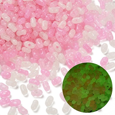 Luminous Transparent Acrylic Beads LACR-D009-01F-1