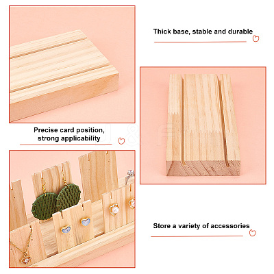 Wood Earring Display Stands EDIS-WH0029-20A-1