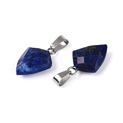 Natural Lapis Lazuli Pendants G-N349-18P-02-1
