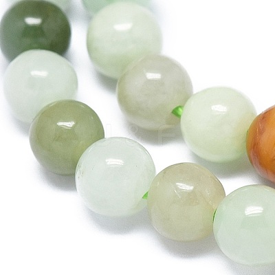Natural Jadeite Beads Strands G-G789-01A-1