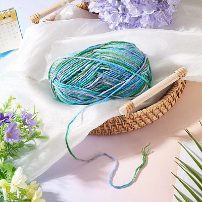Polyester Fibers Knitting Yarn DIY-TADJ0002-005J-1
