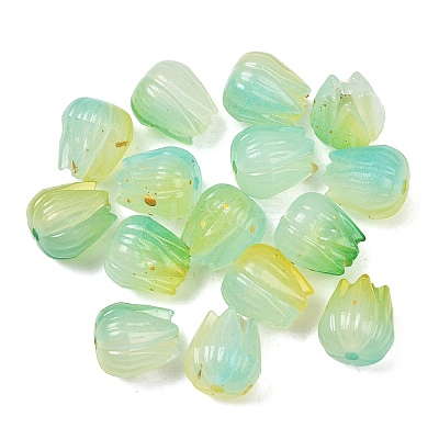 Opaque Acrylic Beads OACR-G054-04F-1