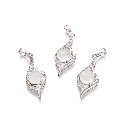 Natural Quartz Crystal Pendants G-L512-G12-1