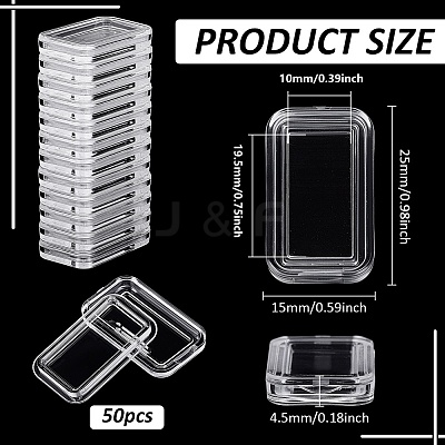 Acrylic Packing Boxes with Lids for Gold Bar LS-CON-WH0085-142-1