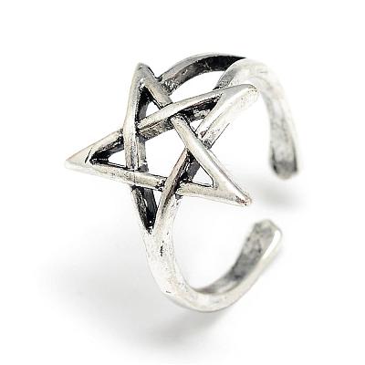 Adjustable Alloy Cuff Finger Rings RJEW-S038-083-1