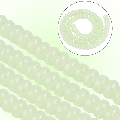 3 Strands Imitation Jade Glass Beads GLAA-PA0001-36B-05-1