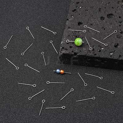 Tarnish Resistant 304 Stainless Steel Eye Pin STAS-E013-0.6x20mm-1