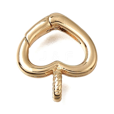 Brass Spring Gate Rings KK-CBA4292-06G-1