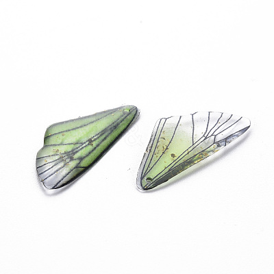 Transparent Resin Pendants X-RESI-Q216-001D-1
