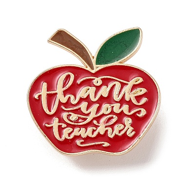 Teacher's Day Theme Rack Plating Light Gold Alloy Brooches JEWB-Z016-01KCG-23-1
