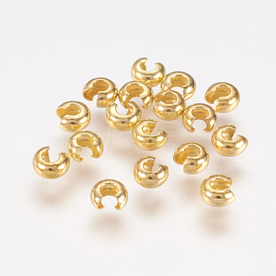 Brass Crimp Beads Covers EC266-1G-1