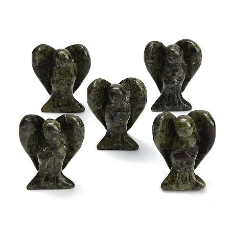 Natural Dragon Blood Gemstone Carved Angle Figurines GG-CBA8396-A07-1