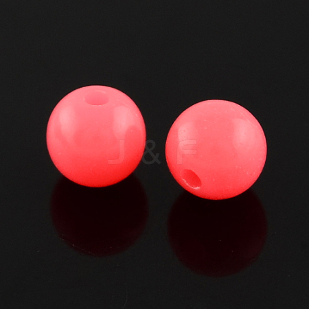 Fluorescent Acrylic Beads LS-MACR-R517-6mm-08-1