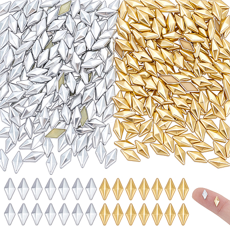 480Pcs 2 Colors Aluminum Hotfix Iron On Star Studs DIY-NB0015-87B-1