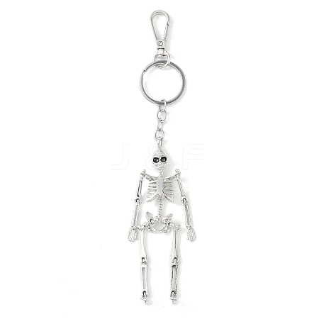 Alloy Pendant Keychain SKUL-PW0002-057P-1