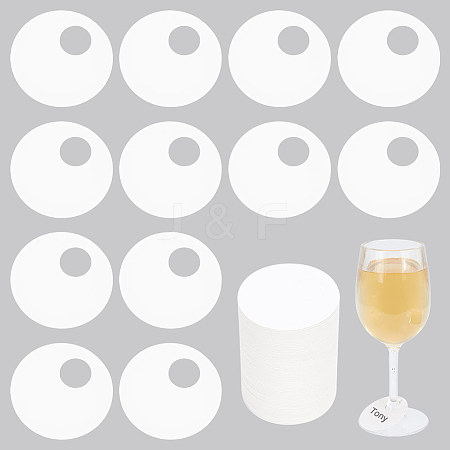 Paper Wine Glass Charms FIND-WH0110-708-1