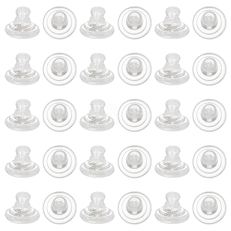50Pcs Brass Ear Nuts KK-WR0001-78P-1