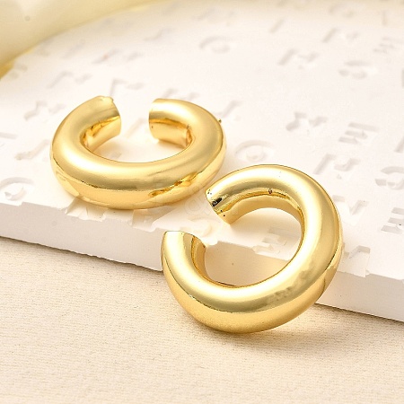 Rack Plating Brass Round Cuff Earrings EJEW-R150-16G-1