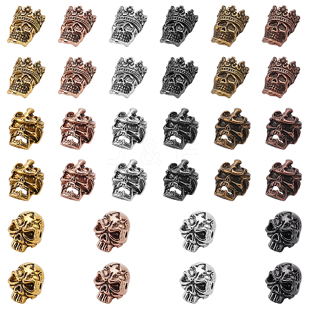 Tibetan Style Alloy Beads PALLOY-PH0013-89-RS-1