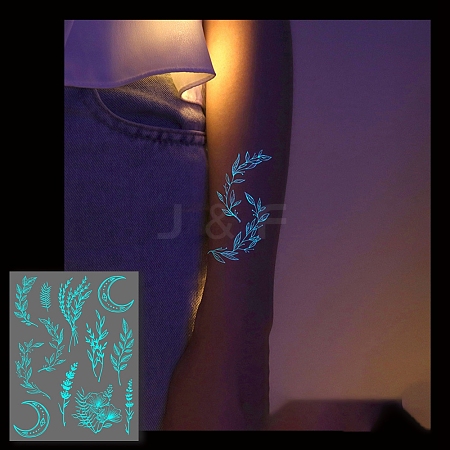 Luminous Removable Temporary Water Proof Tattoos Paper Stickers PW-WG10232-05-1