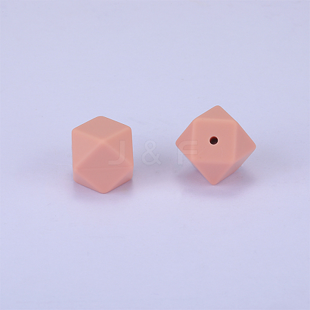 Hexagonal Silicone Focal Beads LS-SI-JX0020A-74-1