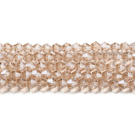 Transparent Electroplate Glass Beads Strands LS-GLAA-F029-2mm-C12-1