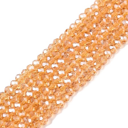 Electroplate Glass Beads Strands EGLA-A044-T1mm-A23-1