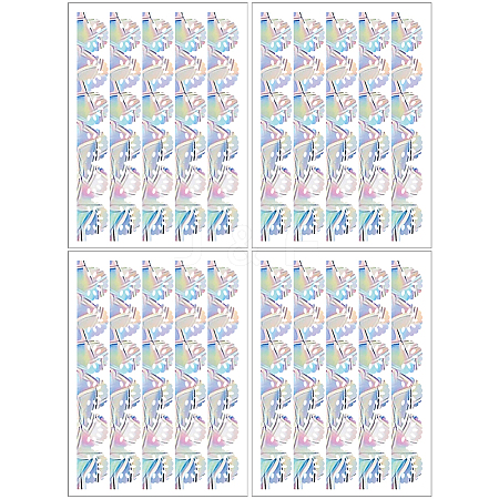 PVC Self Adhesive Stickers STIC-WH20010-20A-1