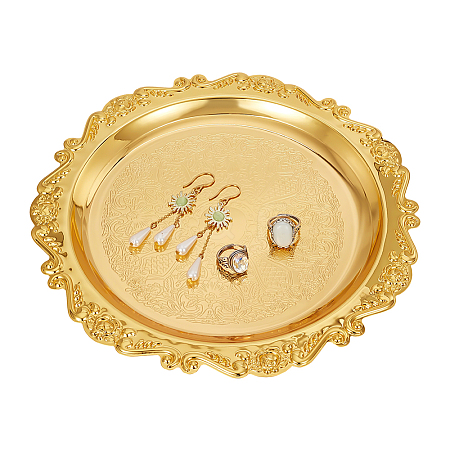 Round Iron Jewelry Plates DJEW-WH0007-93A-1