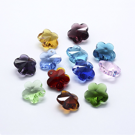 Transparent Glass Pendants X-GLAA-P037-03-M-1