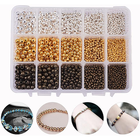 Brass Spacer Beads KK-PH0034-75-WH-1